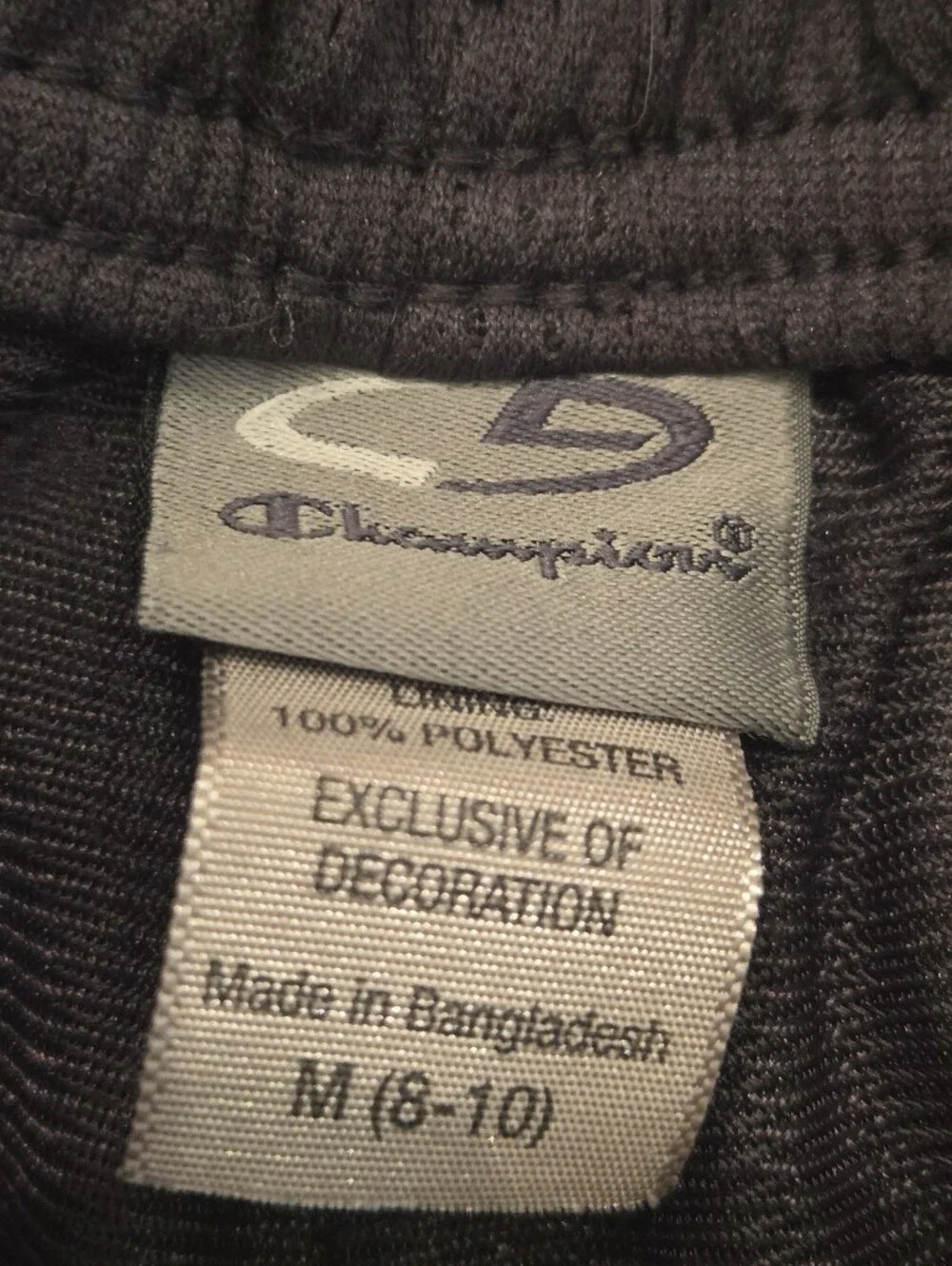 Champion Black Mesh Kids Athletic Shorts Size M( 8 - 10)